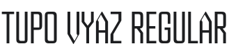 Tupo Vyaz Font Preview