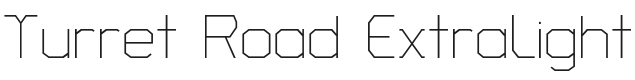 Turret Road ExtraLight Font Preview
