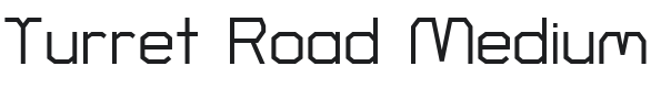 Turret Road Medium Font Preview