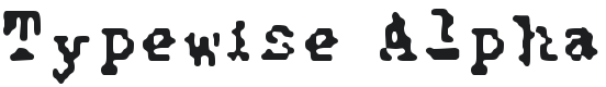 Typewise Alpha Font Preview