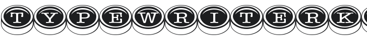 Typewriter Keys Font Preview