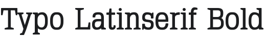 Typo Latinserif Font Preview
