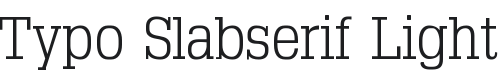 Typo Slabserif Font Preview