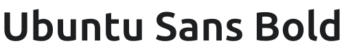Ubuntu Sans Bold Font Preview