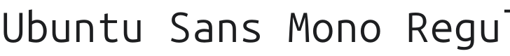 Ubuntu Sans Mono Font Preview
