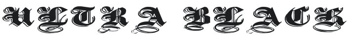 Ultra Black Initials Font Preview