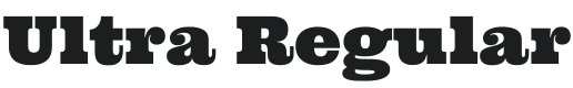 Ultra Font Preview