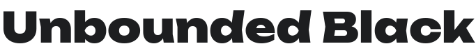 Unbounded Black Font Preview