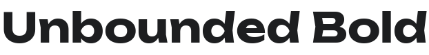 Unbounded Bold Font Preview