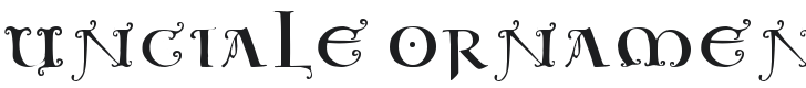 Unciale Ornamentale Font Preview
