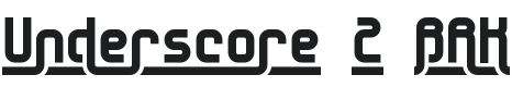 Underscore 2 BRK Font Preview