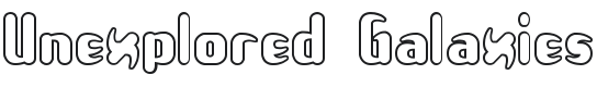 Unexplored Galaxies O -BRK- Font Preview