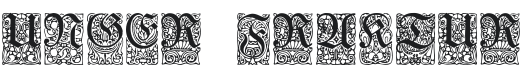Unger Fraktur Zierbuchstaben Font Preview