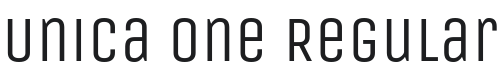 Unica One Font Preview