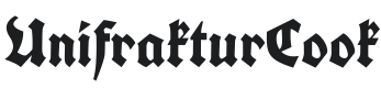 UnifrakturCook Font Preview