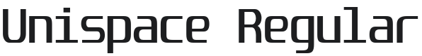 Unispace Font Preview