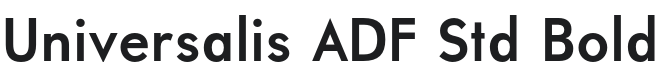 Universalis ADF Std Bold Font Preview