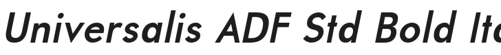 Universalis ADF Std Bold Italic Font Preview