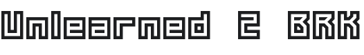 Unlearned 2 BRK Font Preview