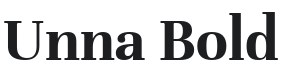 Unna Bold Font Preview