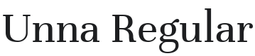 Unna Font Preview