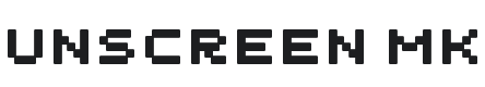 Unscreen MK Font Preview