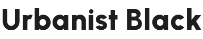 Urbanist Black Font Preview