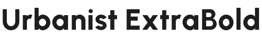 Urbanist ExtraBold Font Preview