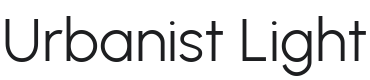 Urbanist Light Font Preview