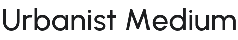 Urbanist Medium Font Preview