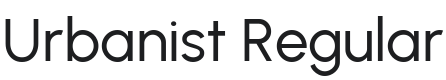 Urbanist Regular Font Preview