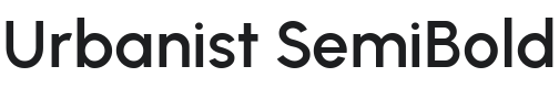 Urbanist SemiBold Font Preview