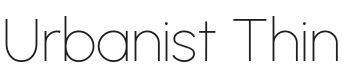 Urbanist Thin Font Preview