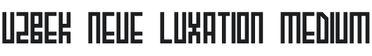 Uzbek Neue Luxation Font Preview
