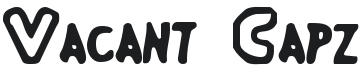 Vacant Capz Font Preview