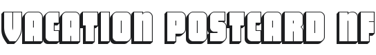 Vacation Postcard NF Font Preview