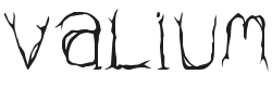 Valium Font Preview