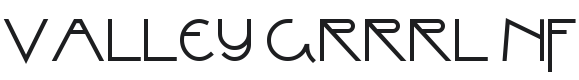 Valley Grrrl NF Font Preview