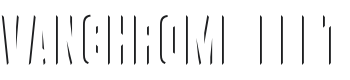 Vanchrome Left-Regular Font Preview