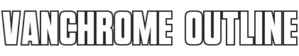Vanchrome Outline-Regular Font Preview