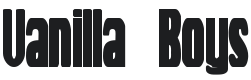 Vanilla Boys Font Preview