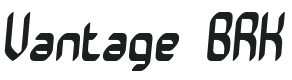 Vantage Font Preview