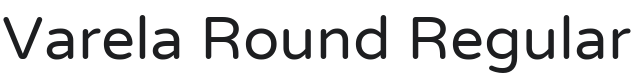 Varela Round Font Preview