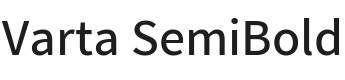 Varta SemiBold Font Preview