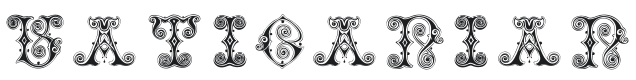 Vaticanian Initials Font Preview