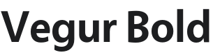 Vegur Bold Font Preview