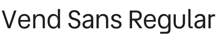 Vend Sans Font Preview