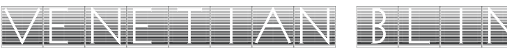 Venetian Blind Inverse Font Preview