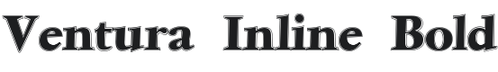 Ventura Inline Bold Font Preview