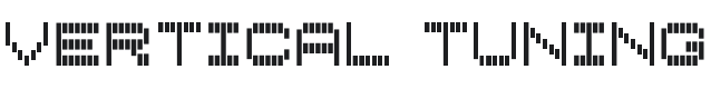 Vertical Tuning Font Preview